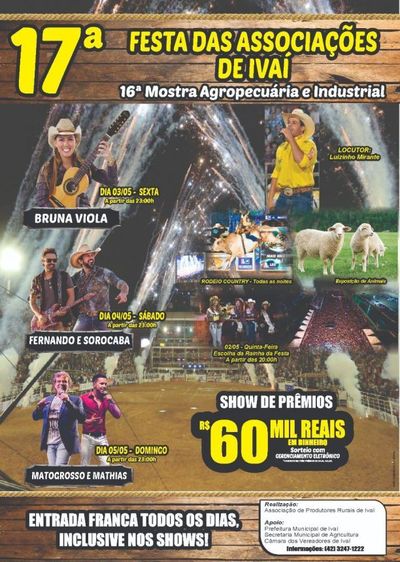 Ivaí dá início nesta quinta à Festa das Associações